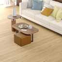 WIFEA Self Adhesive Vinyl Flooring Roll 23.6"x 118"/19 Sq.Ft Wood Grain Peel Stick Floor Tiles, Wear-Resistant and Waterproof Vinyl Plank Flooring for Bedroom Living Room Office Balcony Light Walnut