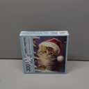 Bits and Pieces Christmas Kitten Puzzles for Adults Large Pieces, Cute Kitten in Santa Hat, Random Die Cut, No 2 Pieces Alike (300 Piece Puzzle)
