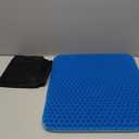Gel Seat Cushion for Cars, Outdoors, Stadium, Van, Office, Wheelchairs - for CoccyxProvide Relief for Coccyx,Sciatica,Tailbone or Hip Pain - Airflow Orthopedic Design Premium All Gel Orthoped
