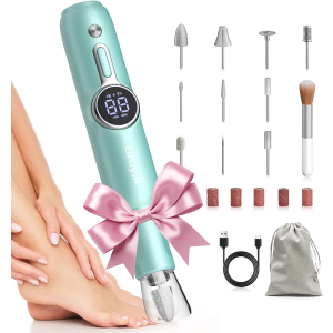 Cordless Electric Nail Drill Machine Professional for Acrylic Gel Nails, E-File for Manicure and Pedicure for Foot Portable Manicure Tool with Storage Bag