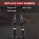 19302773 Pair Front Megnatic Shock Absorber Compatible with Cadillac CTS 2009-2015 Replaces 19181636 580-1044