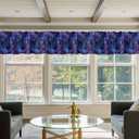 2 x Valance Curtain for Kitchen,Galaxy Star Nebula Space Starry Sky Window Valance for Living Room Scroll,Rod Pocket Valances for Bedroom Decor,Window Treatment Valance 1 Panel 18" x 42"
