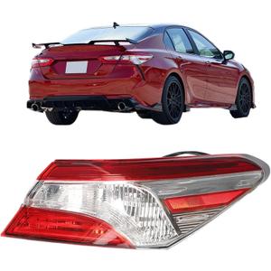 WFLNHB Right Side Tail Light Assembly Replacement for Toyota Camry 2018 2019 2020 Passenger Side Rear Tail Light Lamp 8155006720 TO2805134
