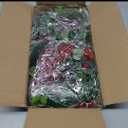 Long Artificial Eucalyptus and Pine Christmas Garland with Pine Cones Red Berries Winter Greenery Garland Christmas Season Holiday Wedding Table Runner Centerpiece Mantel Decor