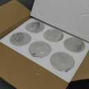 6 Pack Clear Glass Shades Replacement,5.51in Height,3.94in Diameter,1.65in Fitter,High Transmittance Cylinder Glass Lampshade Replacement for Pendant Light Floor lamps Chandelier Wall Sconces