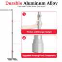 EMART Pipe and Drape Backdrop Stand Kit, 12ftx10ft Heavy Duty Adjustable Photo Background, Metal Frame with Flat Base for Wedding, Birthday Party, Banquet Decorations, 12x10FT