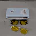 livho High Tech Blue Light Glasses - Advanced 99% Blue Light Blocking Computer Glasses - Anti Eyestrain & UV Glare Protection (*B1 Light Black+clear)