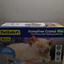 PetSafe ScoopFree Crystal Smart Self-Cleaning Automatic Litter Box - Front Entry - Uncovered Motion-Sensing Cat Box with Integrated Health Counter & App - Includes 1 Disposable Crystal Litter Tray (Standard)