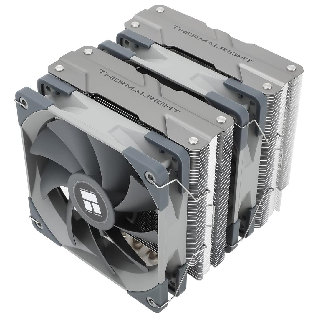 Thermalright Peerless Assassin 120 CPU Air Cooler, 6 Heat Pipes, Dual 120mm TL-C12 PWM Fan, Aluminium Heatsink Cover, AGHP Technology, for AMD AM4/AM5 Intel LGA 1700/1851/115X/1200/2011/2066 (PA120)