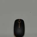 VssoPlor Wireless Mouse, 2.4G Slim Portable Computer Laptop Mouse with Nano Receiver Quiet Silent Optical Mice for Notebook, PC, Laptop, Computer-Black and Gold