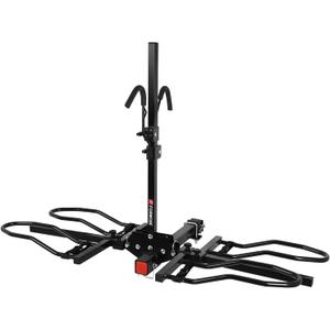 2" Hitch Mount Bike Rack Fits 2 X 80 lbs Bicycle, Platform Bike Rack for Car SUV Truck Standard, Foldable Wobble Free, Locking Hitch,Fat and Standard