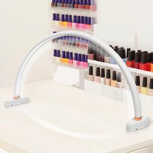 Half Moon Light for Nail Desk 20 inch Nail Desk Light Half Moon Lamp Portable Arch Lamp Dimmable with Foldable Bracket for Desk Salon Table Use, 3 Color Temperature