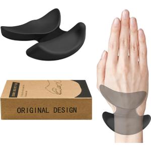 Ergonomic Wrist Rest for Mouse, Right-Handed Truly Mouse Wrist Support, Smooth-Glide, Comfortable Curved Design for Gaming, Office, Computer, Laptop - Black
