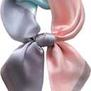 Fashion Hair Scarf for Women Soft Silk Feeling Head Scarves Head Wrap Square Bandanas 27.5 27.5 inches