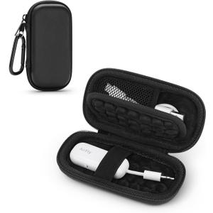 Hard Case for AirFly SE/Pro V2/Pro/Duo, Avantree Relay/1Mii Bluetooth Wireless Transmitter Receiver, Portable Airplane Travel Carrying Case Bag for USB Cable, Adapter, Memory Cards, U Disk(Only Case) (Black)