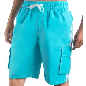 Kanu Surf Mens Barracuda Swim Trunks (Regular & Extended Sizes) (Blue, XXL)