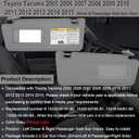 NHILES Left Driver & Right Passenger Side Sun Visors Compatible with Toyota Tacoma 2005-2015 Without Light #74320-04181-B1 74320-04180-B1 74320-04181-B1 74320-04180-B0 Grey