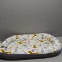 Baby Lounger - Infant & Newborn Lounger with 2-Inch Mattress Pad, Soft Baby Lounger Cover, Waterproof Urine Liner & Waterproof Pad Cover - BL11 Cotton Sky Birds & Giraffes