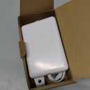 8FT Ultra Flat Plug Extension Cord Power Strip with 3 Outlets, Patented Detachable Ultra-Thin Outlet Cover Concealer & Ultra-Flat Plug, Max. 13A 125V 1625W ETL Listed, White Color