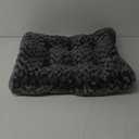Amazon Basics Cat and Dog Bed and Crate Pad, Machine Washable, Indoor, 20 x 17 x 3 inches, Gray
