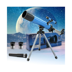Telescope for Kids 50mm 100x Magnification Beginner Telescopio with Tripod, 2 Eyepieces & Finder Scope, STEM Educational Gift for Boys & Girls Ages 6-12, Portable Kids Telescope for Astronomy