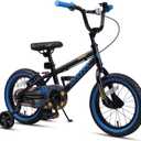 Glerc NuNu+ Kids Bike for Boys Ages 1-10 Years Old, 12 14 16 18 Inch Racing Style Toddler Bicycle with Training Wheels and Safe Coaster Brake, Multiple Colors