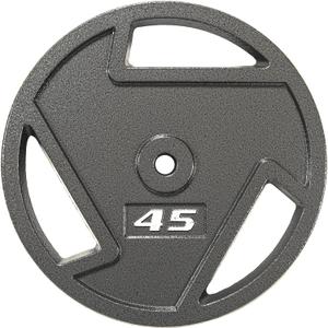 Signature Fitness Cast Iron Plate Weight Plate for Strength Training and Weightlifting, Olympic or Standard, Multiple Sizes (Standard (1-Inch Center))