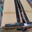 Tribesigns Square Coffee Table with 2 Tiers, 40 inches Low Farmhouse Coffee Table with Wood Storage Shelf Heavy Duty Metal Curved Frame for Modern Living Room, Black Rustic Brown