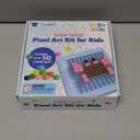 STEM Toys Pixel Art Kit for Kids - Arts and Crafts for Boys & Girls - Educational Science Kits & STEM Activities for Kids Ages 5-8-12 Gifts for 5, 6, 7, 8, 9, 10 Year Old - Brain Teasers Toy (Medium)