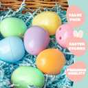 JOYIN 50PCS Pastel Easter Eggs, 2.3" Empty Plastic Eggs, Colorful Plastic Eggshell Bulks for Easter Hunt, Filling Treats, Party Favor, Easter Basket Stuffers, Classroom Prize Supplies