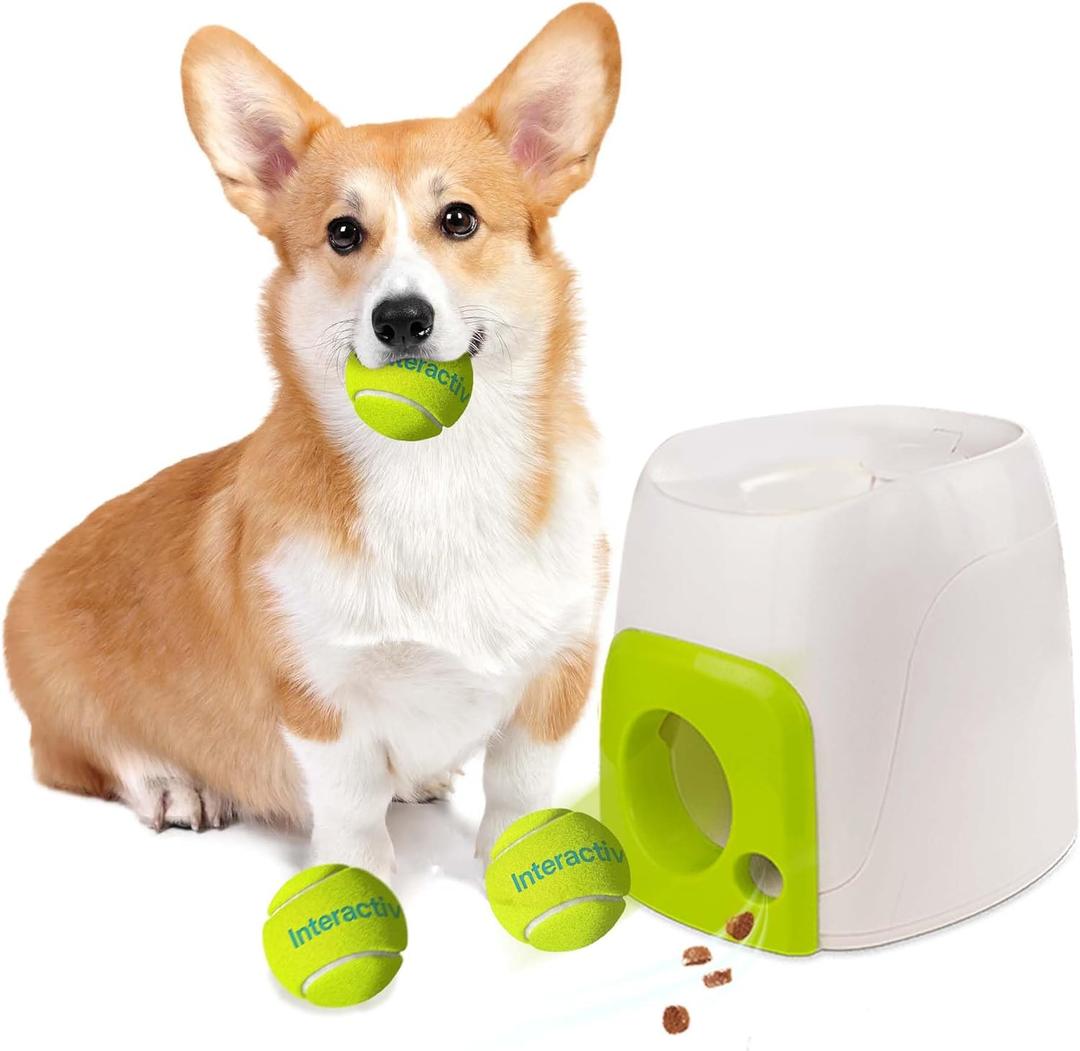 Interactive Dog Toy with Treat Dispenser, Puzzle Feeder, Fun Pet Toy Encourages Physical Exercise, Ball Pooch Toy for All Breeds