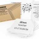 100 Sheets Thermal Printer Paper, 8.5"x 11" US Letter Size - High-Efficiency Durable Printing for Home Work, Printing Contract, Picture, Compatible with Most Thermal Printers (100 Sheets)