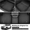 Powerty Floor Mats for 2021-2025 2026 Jeep Grand Cherokee L 6 Seats Accessories All Weather Floor Liner 3D TPE 3rd Row Floor Mat Heavy-Duty Floor Liners