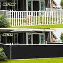 LOVE STORY Balcony Privacy Screen, 3'x3' Deck Shield Screen Fence Cover,UV Protection and Weather-Resistant,3 FT Height for Deck, Patio, Backyard, Outdoor Pool, Porch, Railing, Black