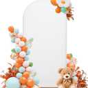 SUKAIKEQA 7.2FT Wedding Arch Cover – Stretchy Spandex Fabric Backdrop for Arch Stand – Ideal for Wedding Ceremony, Birthday Party, Baby Shower & Photo Booth Decoration (White)