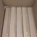 Showgeous 50 Pack Clear Plastic Charger Plates,Gold Rim,13 Inch Round