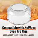 Clear Power Dome Replacement for Nuwave Oven Pro Plus, Impact and Heat Resistant Transparent Plastic Hood Cover, Easy to Clean Oven Dome Replacement Part