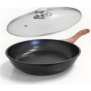 Nonstick Frying Pan, Skillet with Lid, Induction Compatible (Pan with Lid 9 inch)