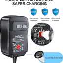SoulBay 12V Power Supply Universal AC DC Adapter Charger with Adjustable Output 5V 9V 3V 6V 4.5V 7.5V 12 Volt 1A 1.5A 2A for LED Strip Light CCTV Camera BT Speaker GPS Webcam Router, 5 FT Cord, 30W