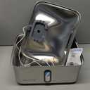 Kastty 3.96 Gal Dog Water Fountain for Large Dogs,15L Stainless Steel Large Pet Water Fountain, Ultra Quiet Automatic Dog Water Bowl Dispenser with Water Level Window and LED Light(FS78,Grey