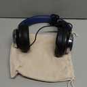 AC01 Over-Ear Headphones Wired, Passive Noise Isolating Corded Stereo Headsets with Mic Volume Control for Adults Teens 3.5mm for Chromebooks, Laptop, Computer, Tablets, Travel (Black Blue)