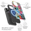 DorisMax for iPhone 16 Pro Max Case Cute, Preppy Trendy Floral Design