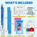 Cruise Essentials 2026,Cruise Must Haves Kit,Non-Surge Protector Power Strip,Magnetic Hooks,Lanyards,Luggage Tags,Towel Bands,Waterproof Phone Pouches,Travel Essentials