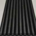 10 Pack 1/2 Inches x 14 Inches Black Malleable Steel Nipples Fitting, DIY Steampunk Industrial Vintage Style.