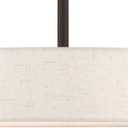 Livex Lighting 46033-07 4 Light Bronze Chandelier, Bronze W/Antique Brass Accents