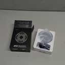 Bluetooth Shower Speaker, Wireless Bluetooth 5.3, HD Sound, Portable Speaker with Suction Cup/Hook, IPX7 Waterproof, with LED Light/Time Display, for Bathroom/Outdoor/Party/Beach/Kayak/Gift (Dark-black)