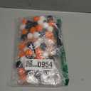 JarThenaAMCS 8.2Ft Halloween Felt Banner 3D Ghost Hanging Garland Black Orange White Pom Ball Banner for Trick or Treat Birthday Home Mantel Wall Window Party Supplies