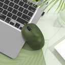 seenda Wireless Mouse for Laptop, 2.4G Noiseless Mouse with USB Receiver - Optical Tracking Portable Computer Mice for Chromebook, PC, Tablet, Windows System, 24 Months Battery Life - Green & Black