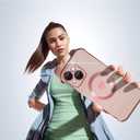 Magnetic Case for iPhone 14 Case for Women Girls Female [Compatible with Magnetic] Soft Luxury Love for iPhone 14 Phone Case [ Four Raised Bumper Shockproof] 14 Cove Pink