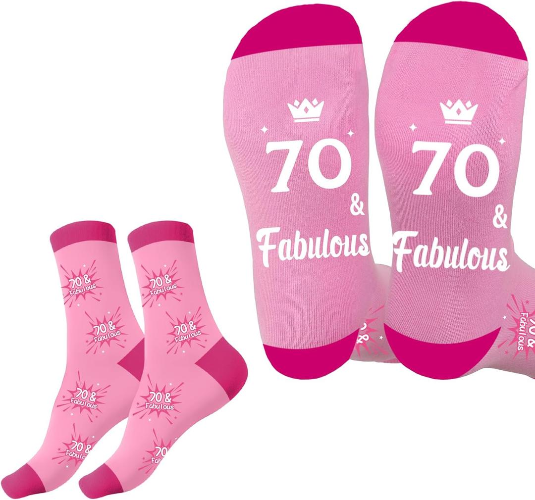 Birthday Gifts - Birthday Gift Ideas for Men Women Him Her Boys Socks,Stocking Stuffers,Warm Cozy Gift Ideas (Pink)